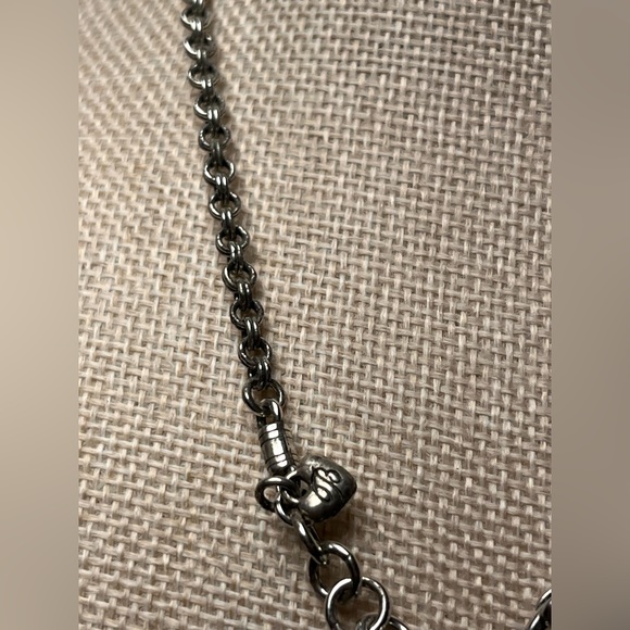 Brighton Adore Me Heart Necklace Silver Plate Vintage - Picture 11 of 11